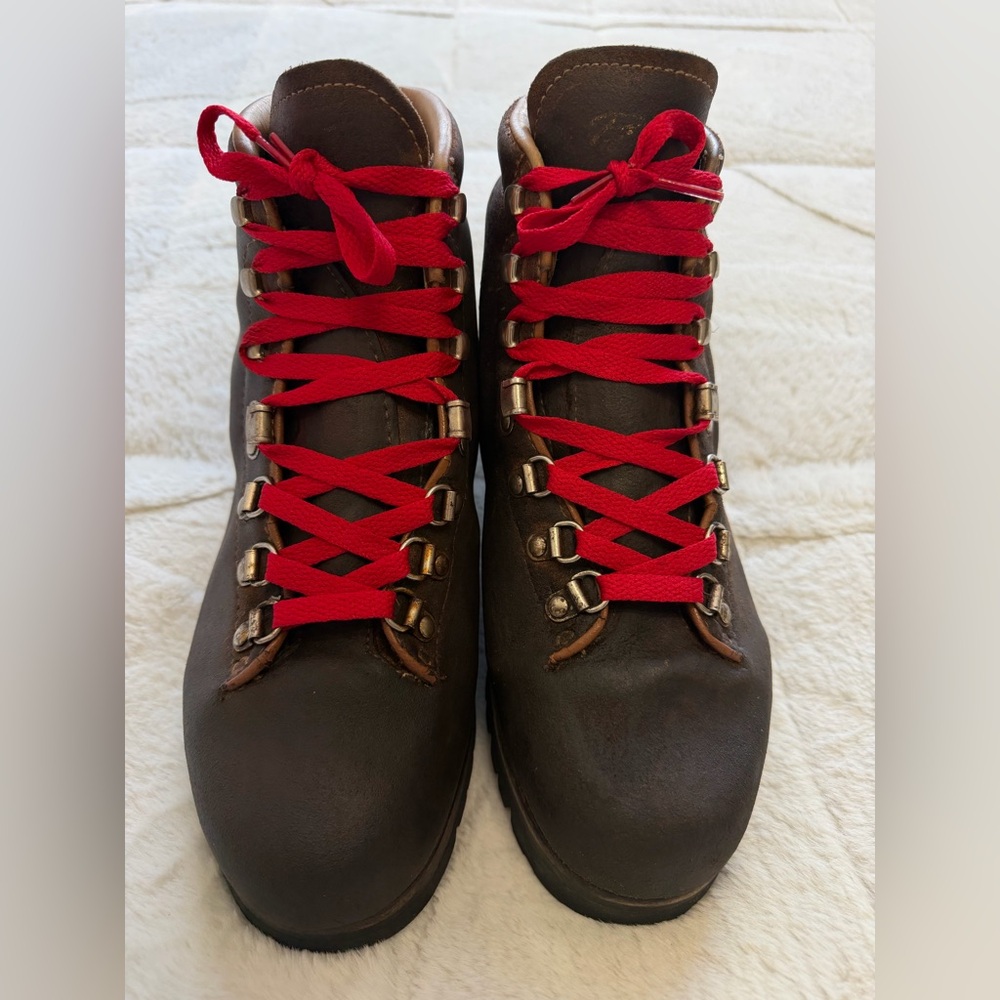 VINTAGE 70s! Pivetta Italy for DMC Rough-out Leather Hiking Engineering Boots 9 - Picture 3 of 12